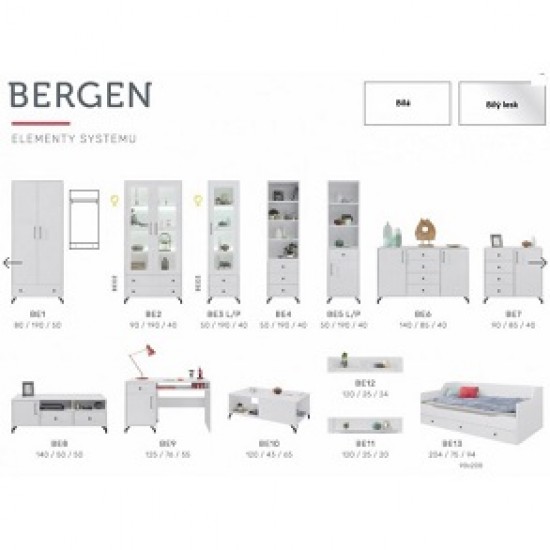 Bergen BE04 Polcos szekrény