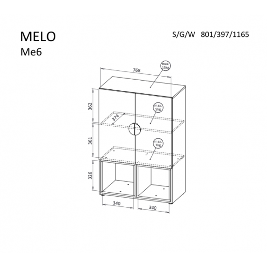 Melo ME6 komód
