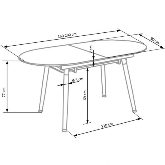 Caliber asztal